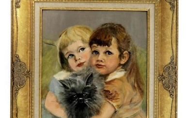 Oil on Board Painting By Eastman