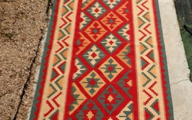 Old Turkish Kilim Carpet