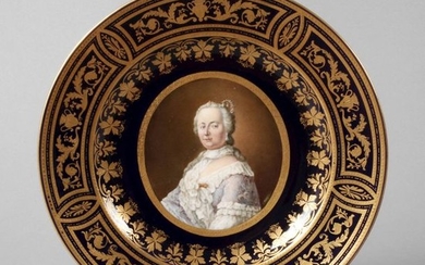 Old Vienna plate "Empress Maria Theresa"