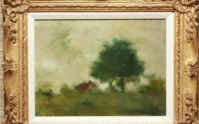 Oppenheim Impressionist Landscape Oil on Canvas