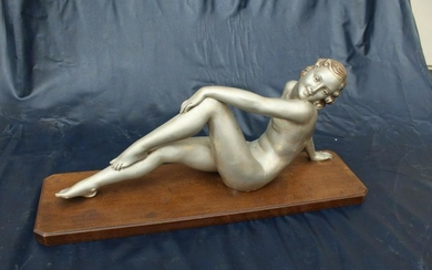 Orignal Art Deco NudeGirl Sculpture