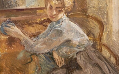 Otto Vautier (1863-1919), "Portrait de dame"