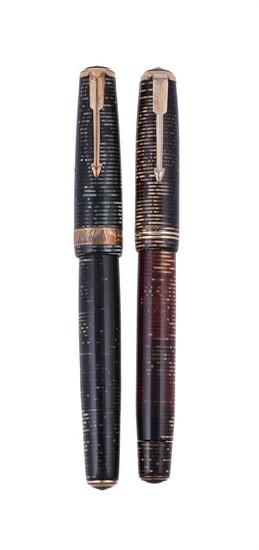 PARKER, VACUMATIC, TWO 1930S FOUNTAIN PENS