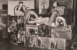[PICASSO] Group of three photographs of Picasso artwork, all from the collection of Alfred Barr.