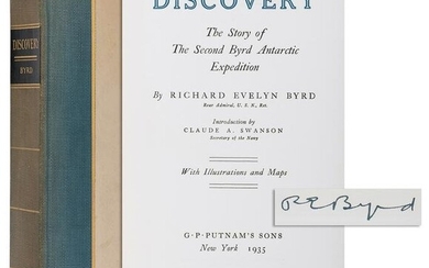 [POLAR EXPLORATION]. BYRD, Richard Evelyn (1888–