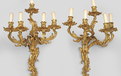 Paar Wandgirandolen im Louis XV-Stil