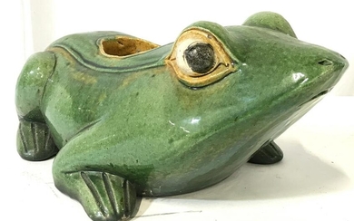 Pair ALEXANDERS Vintage Signed Frog Statues
