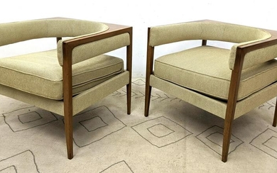 Pair DREXEL Cube Lounge Chairs. COUNTERPOINT line. Amer