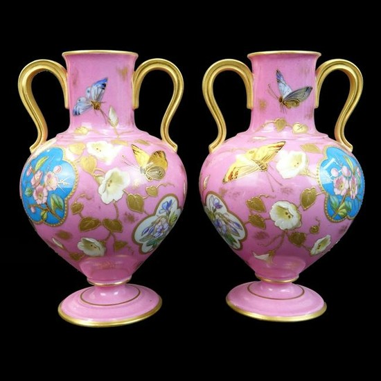 Pair of French Porcelain Vases