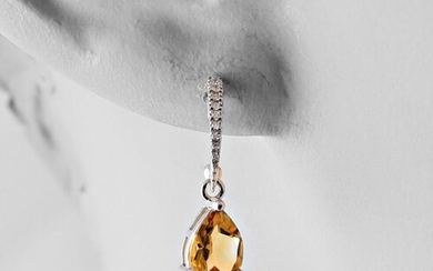 Paire de pendants d'oreilles en or blanc... - Lot 109 - Vasari Auction
