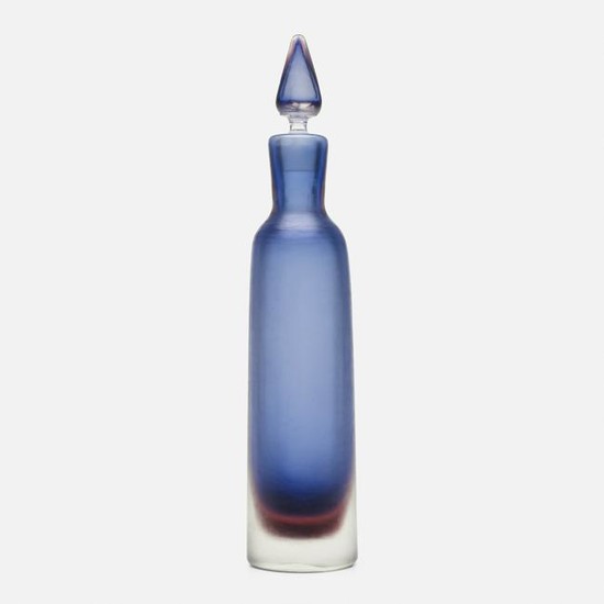 Paolo Venini, Inciso bottle with stopper