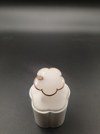 Pasquale Bruni - 18 kt. Pink gold - Ring - 26.53 ct White agate - Diamonds