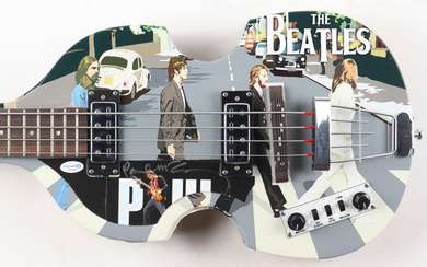 Paul McCartney Signed "The Beatles" Hofner Electric Bass Guitar (AutographCOA)