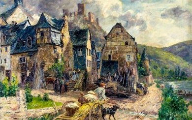 Peter Paul Muller Werlau (German,1864-1945) oil painting antique