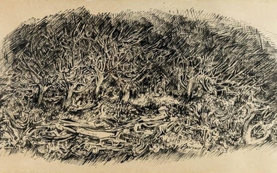 Pierre BINART (1933) 'The Forest' a drawing, felt pen