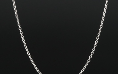 Platinum Cable Chain Necklace