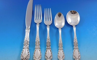 Prince Eugene by Alvin Sterling Silver Flatware Set For 12 Service 64 Pieces