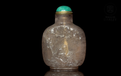 Quartz snuff bottle, Qing dynasty