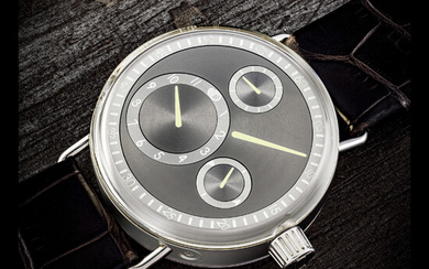 RESSENCE. A STAINLESS STEEL AUTOMATIC WRISTWATCH WITH ORBITAL HOURS, MINUTES, SECONDS AND AM/PM INDICATOR “ZERO SERIES” TYPE 1004 SERIES ONE MODEL