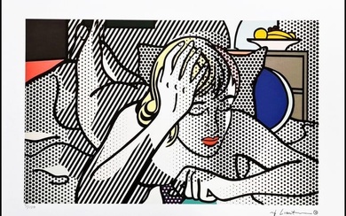 ROY LICHTENSTEIN's Thinking Nude, A Limited Edition Lithography Print