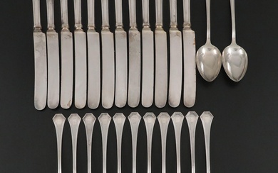 Reed & Barton Sterling Silver Serving Spoons, Dinner Forks, and Dinner Knives