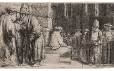 Rembrandt van Rijn (1606-1669) Jews in the synagogue