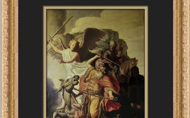 Rembrandt van Rijn The Angel and the Prophet Custom Framed Print