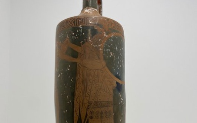 Replica of an Ancient Greek Ceramic Lekythos - 40 cm