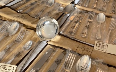 Ricci argentieri in Alessandria - Cutlery set (75) - Silver nickel - Ascot model