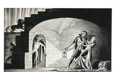 Rockwell KENT: Drawing for Goethe's Faust