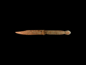Roman Bronze Handled Knife 2nd-3rd century AD A single-edged...
