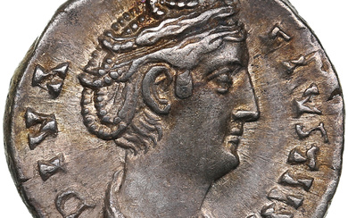 Roman Empire AR Denarius - Diva Faustina I (wife of A. Pius) Died 141 AD