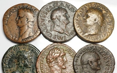 Roman Empire - Lot von 6 römischen Bronzen, AE