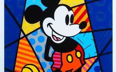 Romero Britto (1963-), 'Mickey Mouse', signed l.l. silkscreen on paper,...