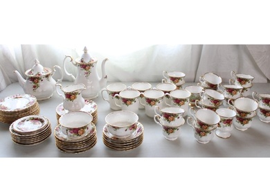 Royal Albert Old Country Roses china tea and coffee set, app...