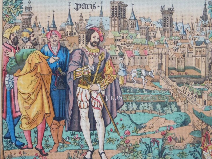 SCHMIT & CIE : PARIS IN THE FIFTEENTH CENTURY, FROM A TAPESTRY FROM BEAUVAIS