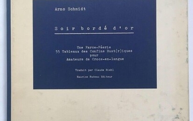 SCMIDT (Arno) Soir bordé d'Or. Editions... - Lot 9 - Art-Valorem