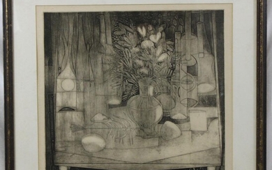 SIGNED LIMITED EDITION SIGNED STILL LIFE ETCHING