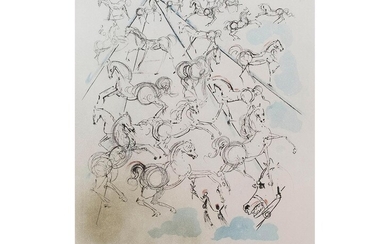 Salvador Dalí, 1904 Figueres – 1989 ebenda, Chevaux Bleus – Blaue Pferde, 1966