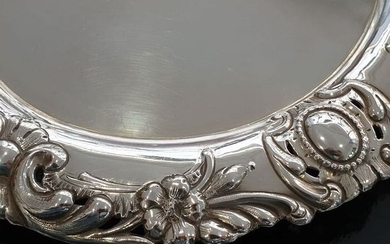 Salver, 27x3.5cm - .833 silver - Europe - Late 19th century