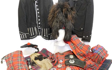 Scottish Highland costume, to include Sgian and Dubh, a Dirk...