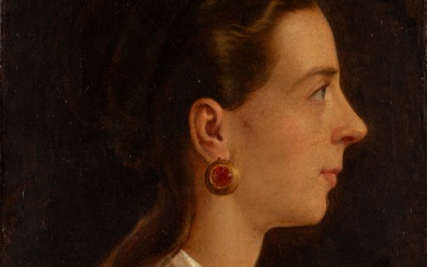 Scuola dell'Italia meridionale, secolo XIX Female profile, 1869