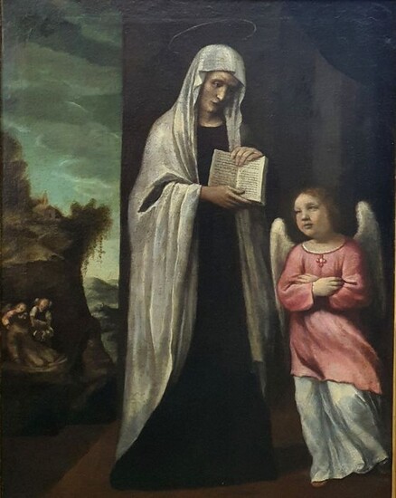 Scuola toscana del XVII secolo - Santa Francesca Romana