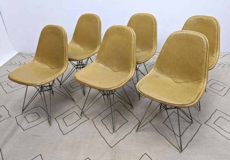 Set 6 Eames Eiffel Tower Side Dining Chairs. Herman Mil