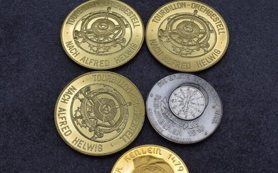 Set of 5 medals among other one in...