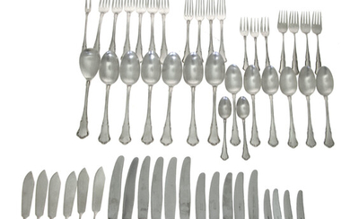 Set of Silver Flatware Cutlery, 55pcs, Germany, Early 20th Century.