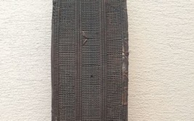 Shield (1) - Wood, peau skin - AFRICAN BEFORD 1930 ZAIRE- MBOCHI - Congo