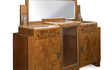 Sideboard with mirror. Art Deco, ca. 1925.