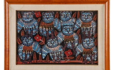 Sisson Blanchard (Haitian, 1929-1981) "Owls"