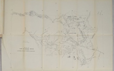 "Sketch of Capt. Gunnison's Route to Sept. 20, 1853 Central Pacific R. Road Exploration [together with original report and maps]", U.S. War Department